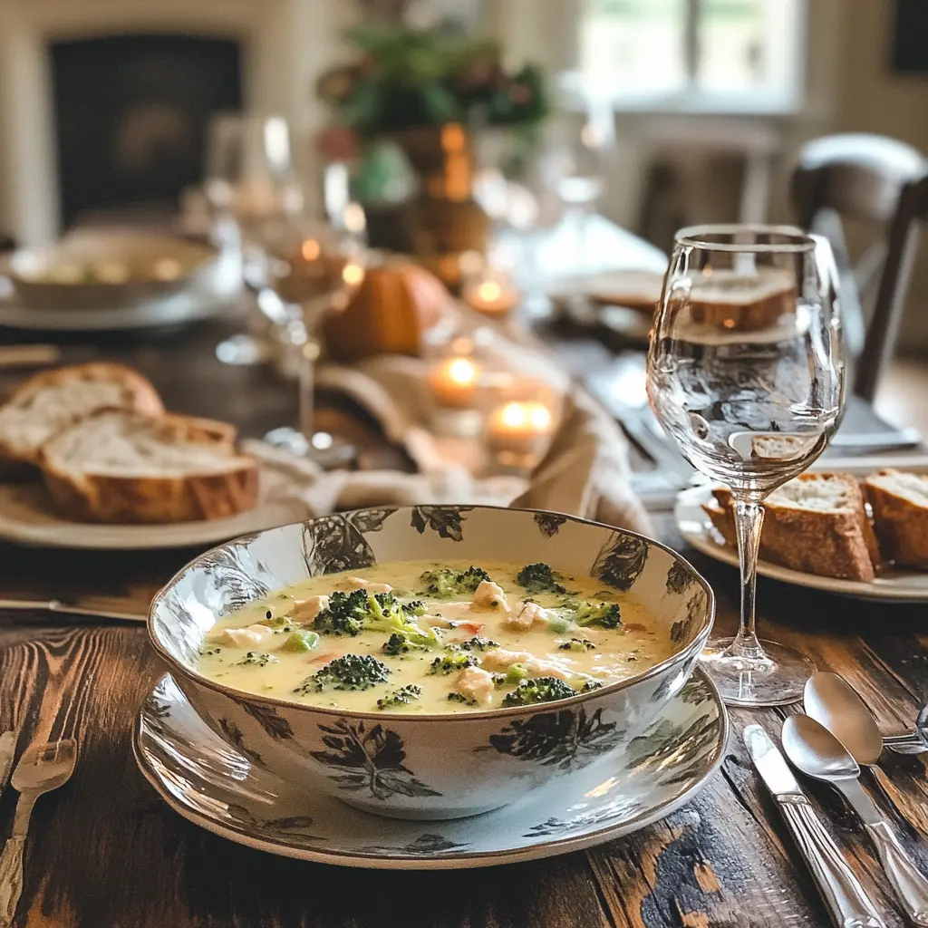 chicken broccoli cheddar soup