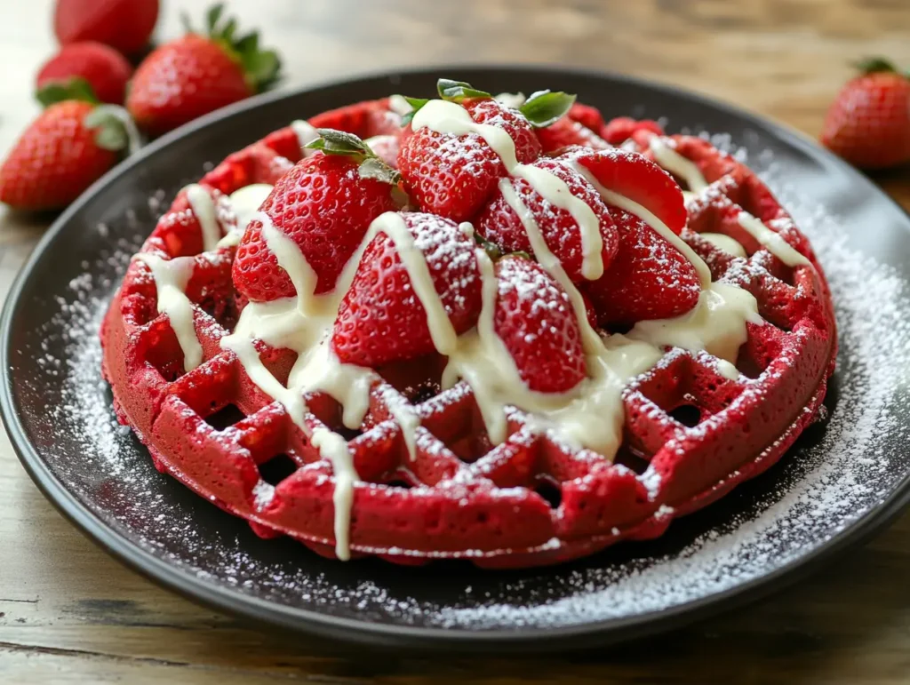 red velvet waffles