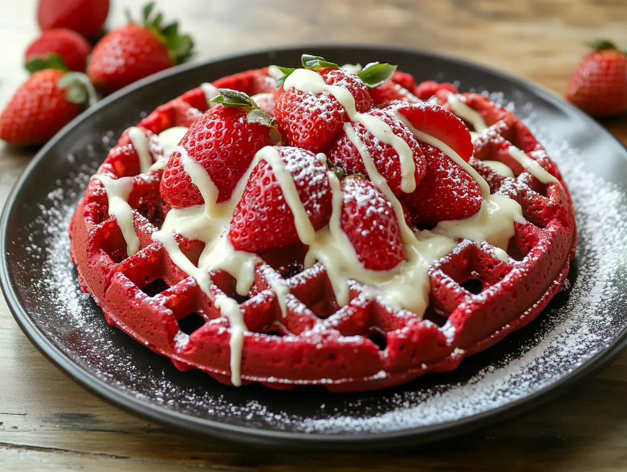 red velvet waffles