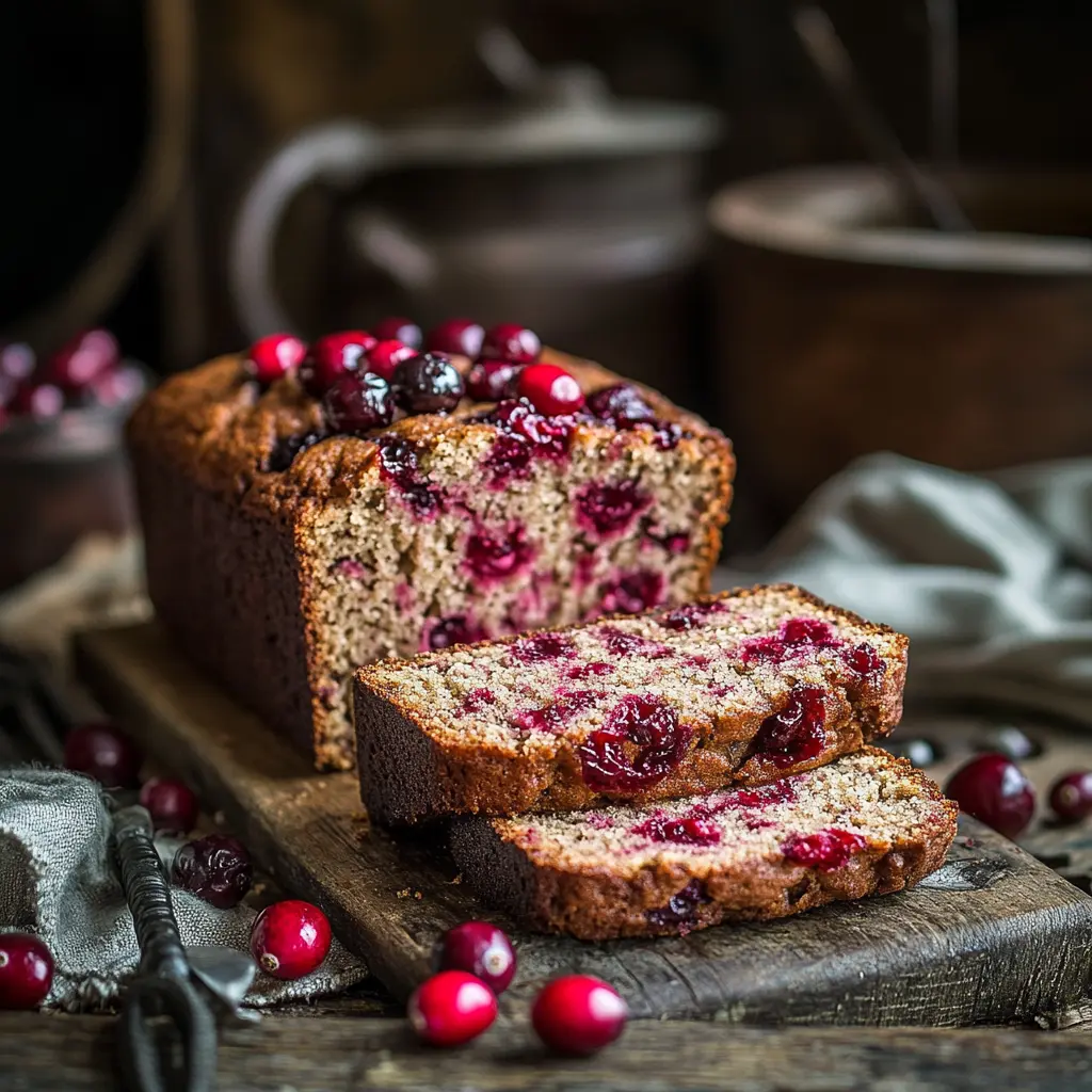 Cranberry Banana Bread with Yogurt