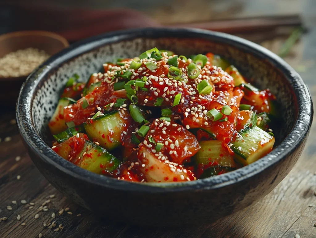Cucumber kimchi recipe
