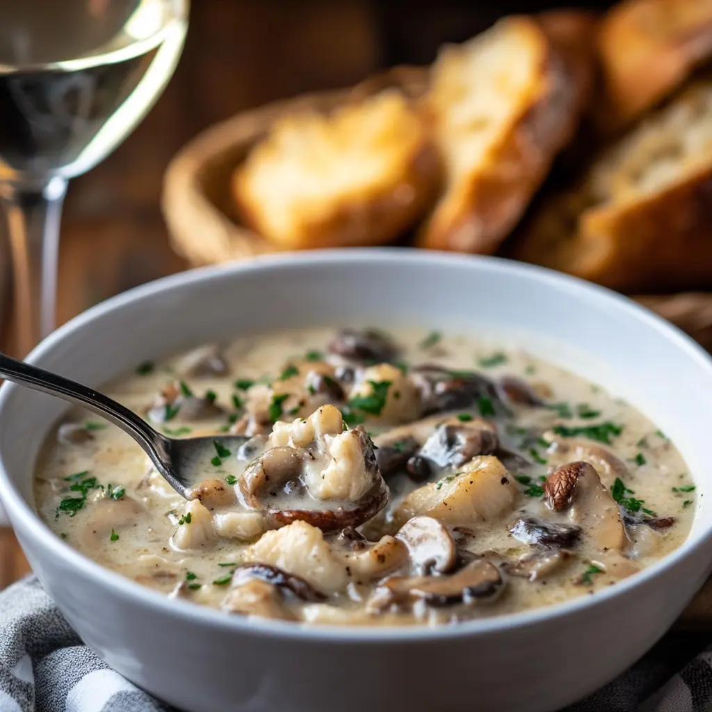 Crab and Mushroom Soup