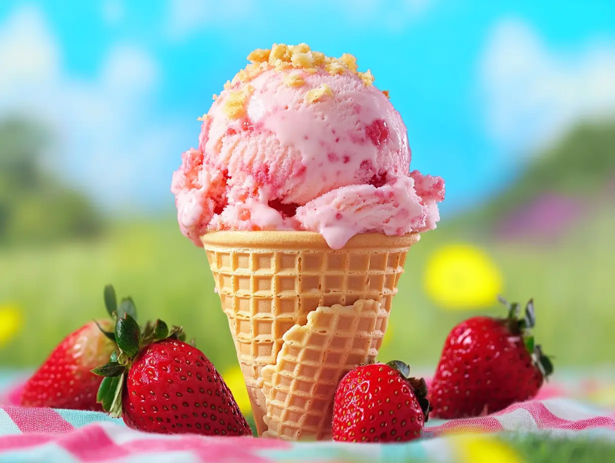 strawberry shortcake ice cream