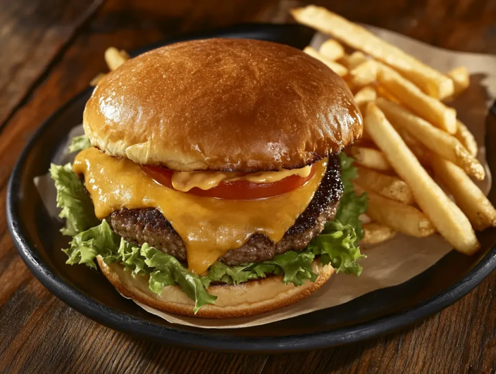 Burger and Fries
