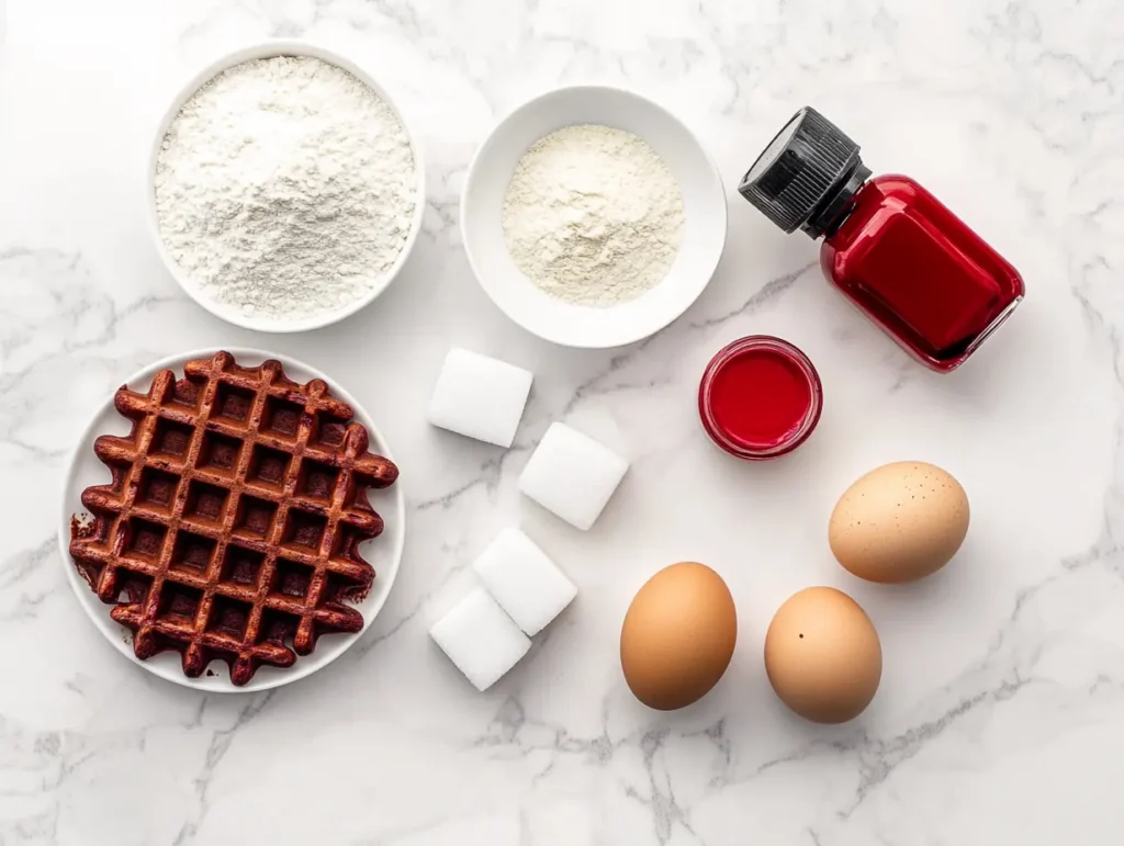 red velvet waffles