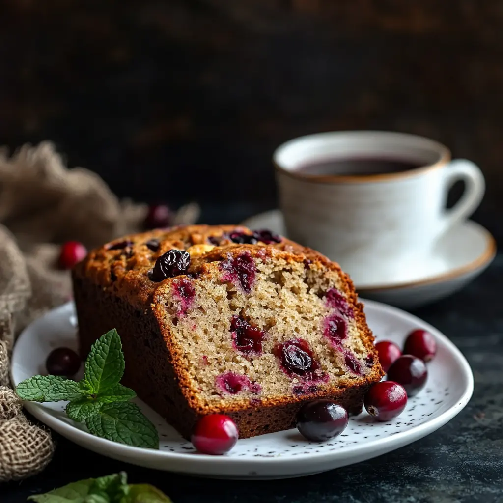 Cranberry Banana Bread with Yogurt