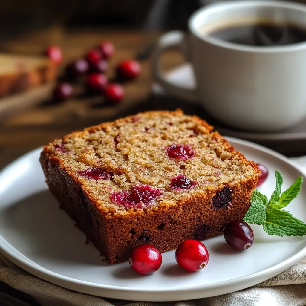 Banana Cranberry Bread with Oil