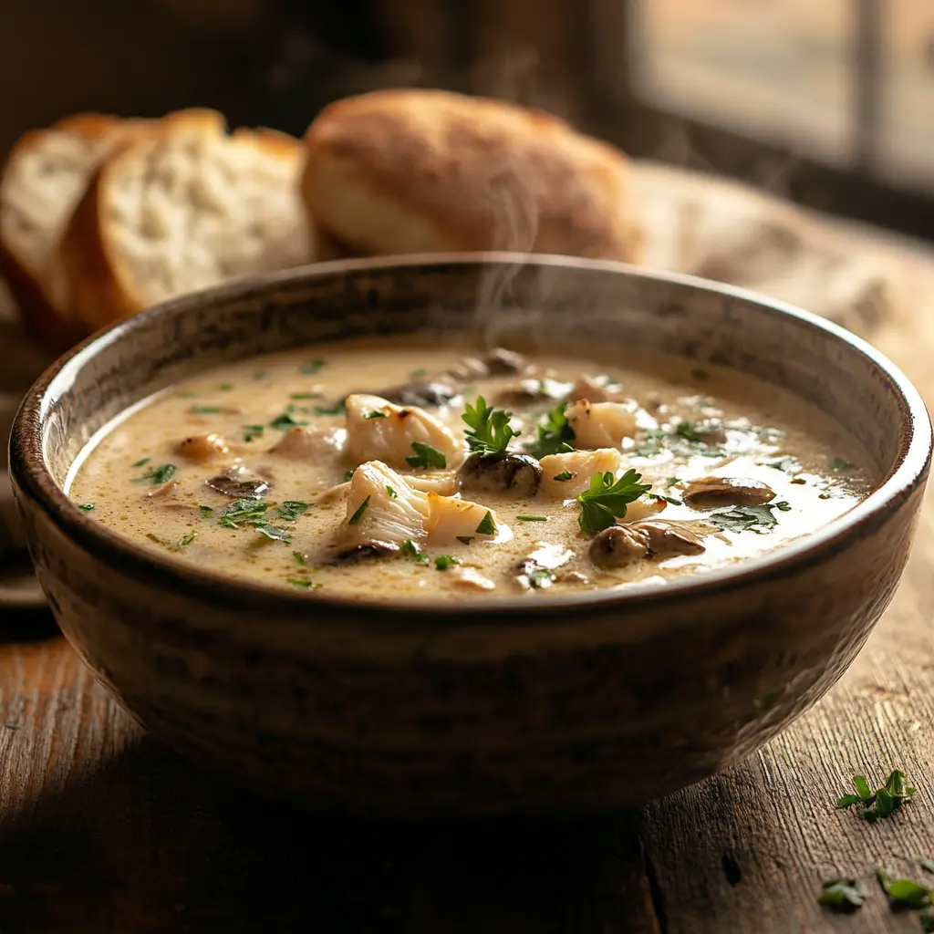 Crab and Mushroom Soup