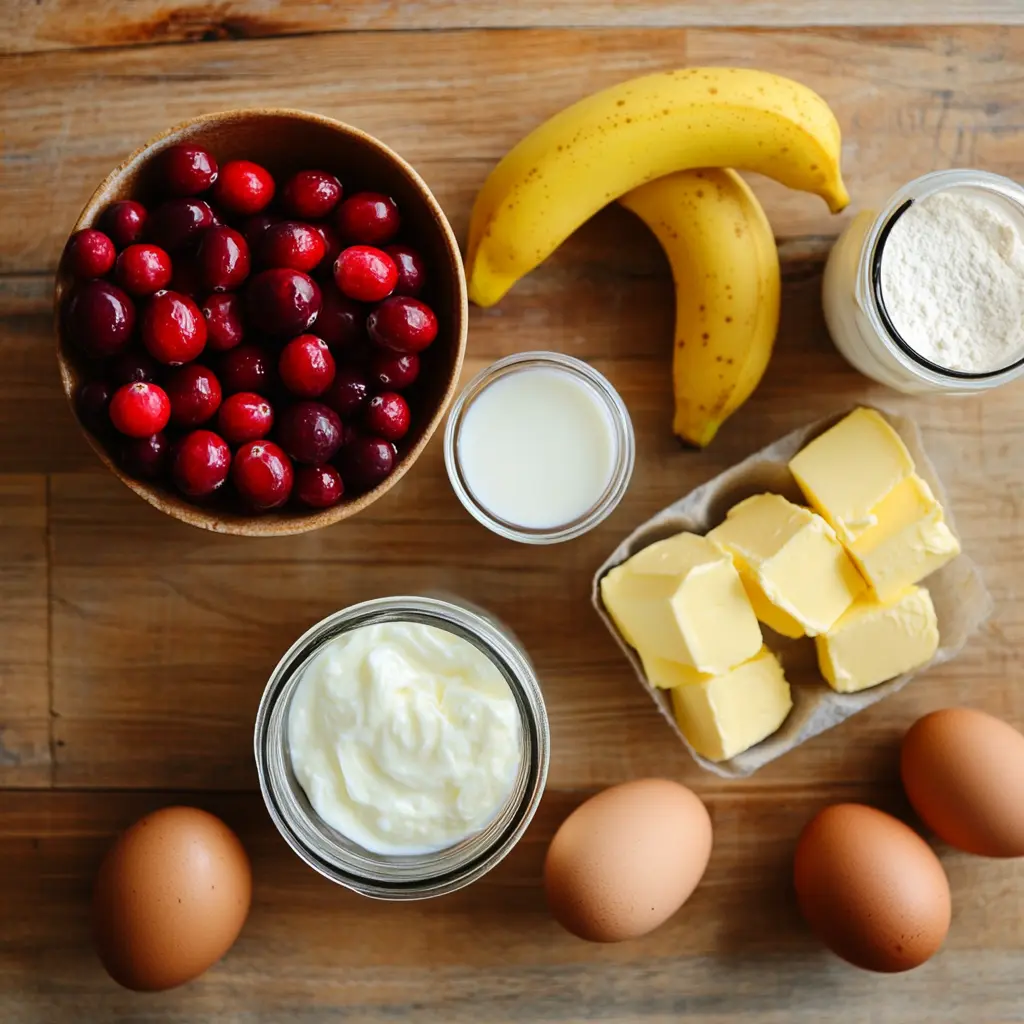 Cranberry Banana Bread with Yogurt