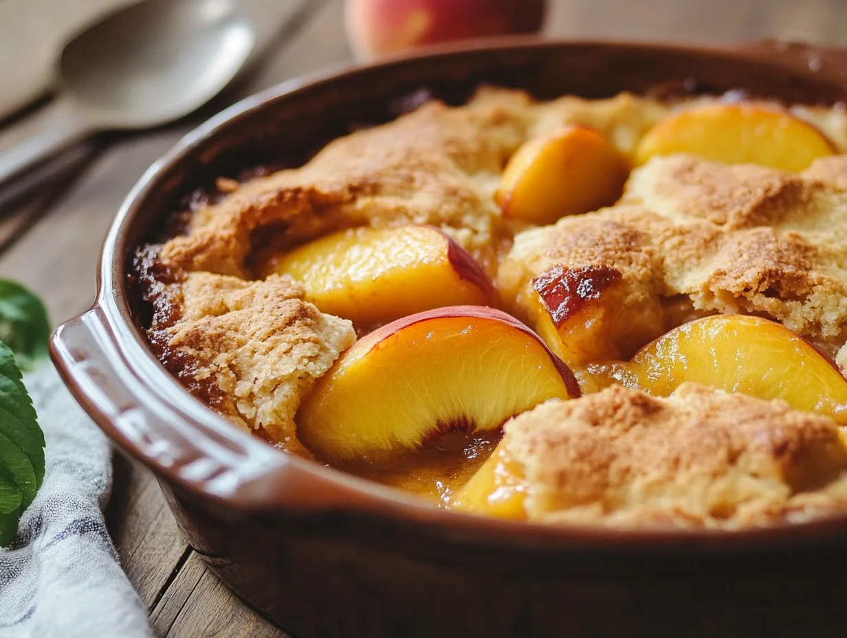 Peach cobbler recipe with cake mix
