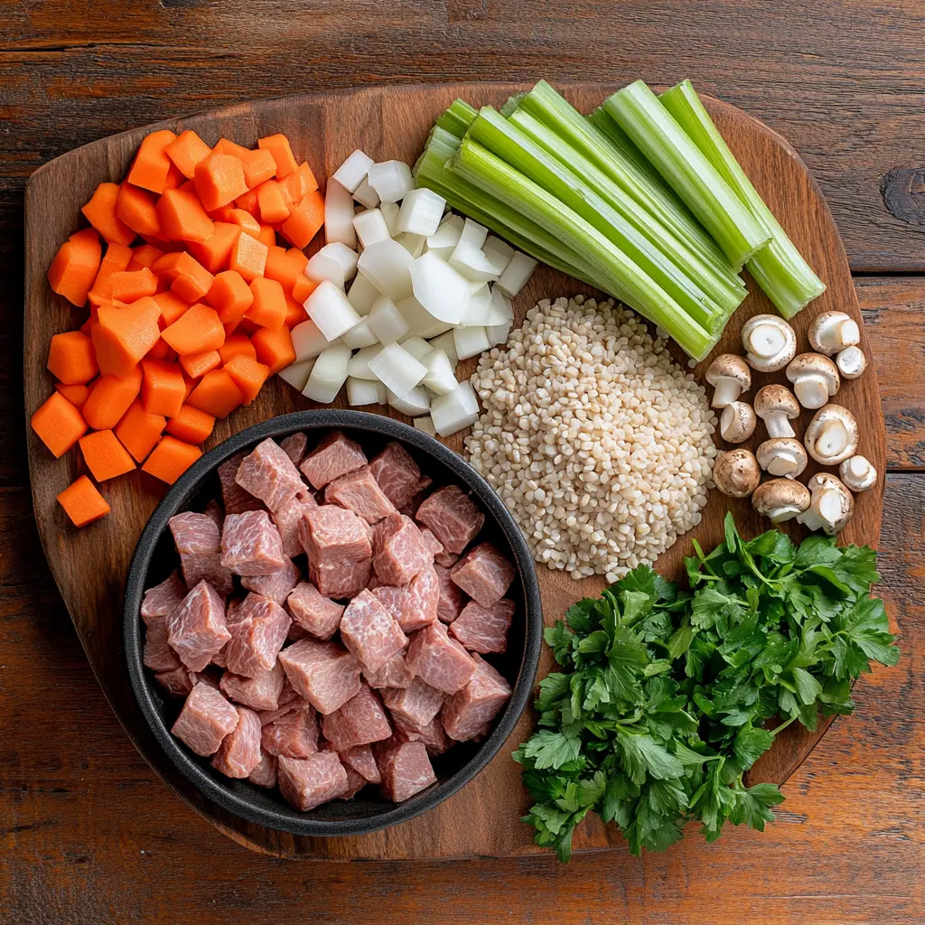 Beef Barley Mushroom Soup