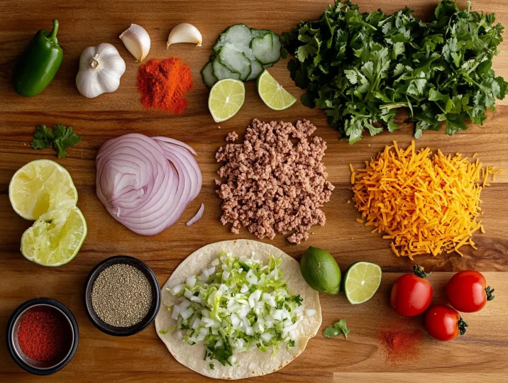 Chicken Keema Indian Ground Beef Tacos