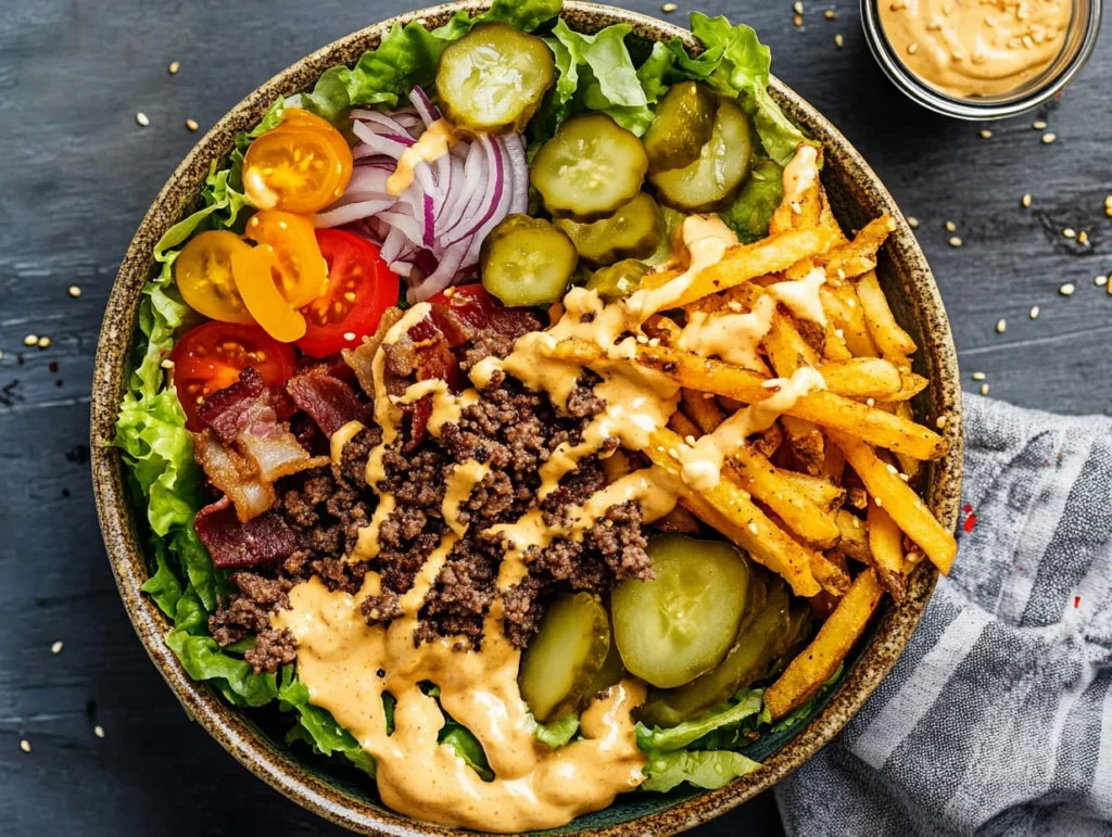 Burger bowl recipe