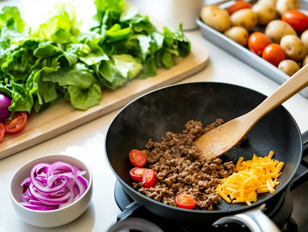 Burger bowl recipe