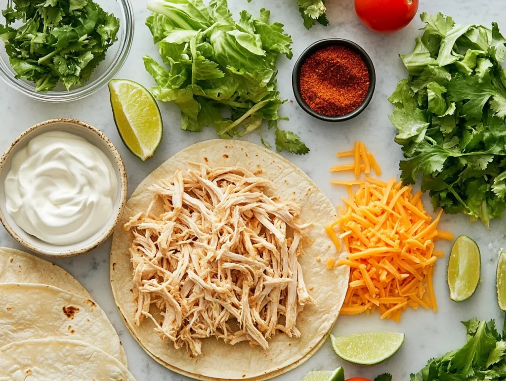 Rotisserie chicken tacos