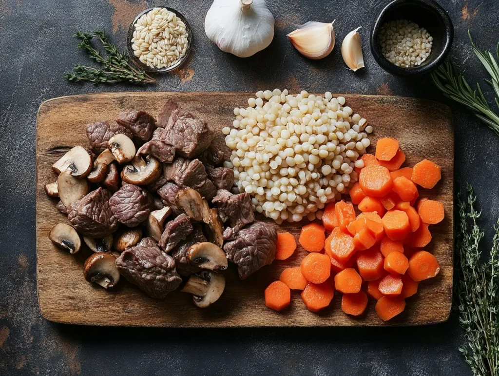 Beef Barley Mushroom Soup